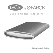 Lacie Starck Mobile USB 3.0 Quick Install Guide