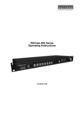 Optoma HQView520 User Manual