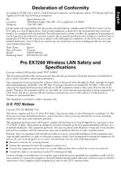 Epson EX3260 Warranty Statement