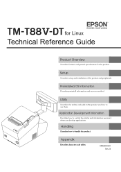 Epson TM-T88V-DT Technical Reference Guide for Linux