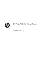 HP PageWide XL 6000 Limited Warranty 90 days