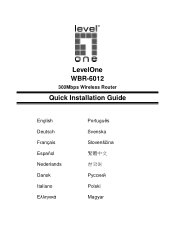 LevelOne WBR-6012 Quick Install Guide