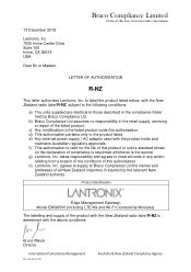 Lantronix EMG 8500 - Edge Management Gateway NZ Letter of Authorization: Lantronix EMG8500