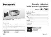 Panasonic SH-FX65 Wireless System For Dvd Htss
