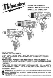 Milwaukee Tool 2494-22 Operators Manual