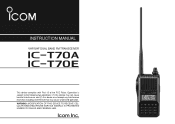 Icom IC-T70A / E Instruction Manual
