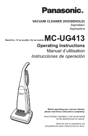 Panasonic MC-UG413 Operating Instructions