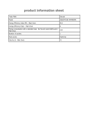 Zanussi ZOA35471XK Product information sheet