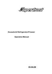 Haier HS-26LDB User Manual