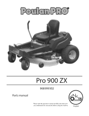 Poulan 968999302 Parts Manual