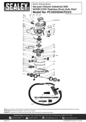 Sealey PC300SDAUTO Parts Diagram