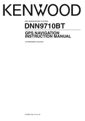 Kenwood DNN9710BT User Manual