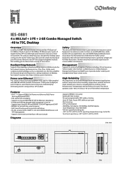 LevelOne IES-0881 Datasheet
