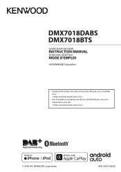 Kenwood DMX7018DABS Operation Manual