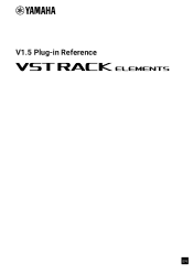 Yamaha V1.5 VST Rack Elements V1.5 Plug-in Reference