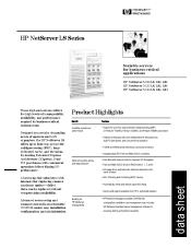 HP D7171A HP Netserver LS Series Datasheet