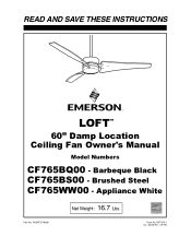 Emerson CF765 Owner Manual