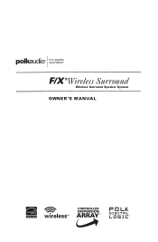 Polk Audio F/X Wireless Surround F/X Wireless Surround Owner's Manual