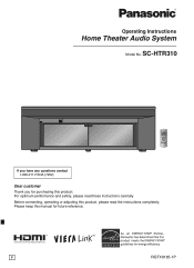 Panasonic SCHTR310 SCHTR310 User Guide