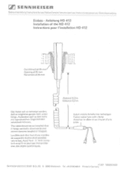 Sennheiser HD 412 Instructions for Use