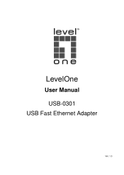 LevelOne USB-0301 Manual