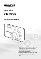 Olympus FE-4030 FE-4030 Instruction Manual (English)