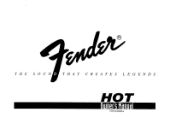 Fender Hot Owner Manual