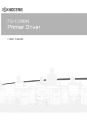 Kyocera FS-1350DN FS-1350DN Printer Driver User's Guide Version 11.0