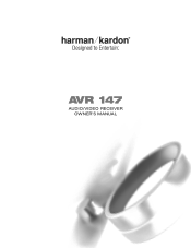 Harman Kardon AVR 147 Owners Manual