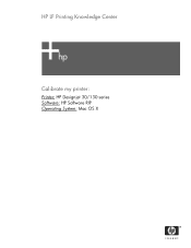 HP Q6656B HP Designjet 30/90/130 Printing Guide [HP Software RIP - dj30/130] - Calibrate my printer [Mac OS X]