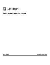 Lexmark MX622 Product Information Guide