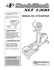 NordicTrack Xlt 1200 Elliptcal French Manual