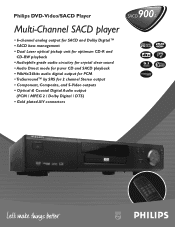 Philips SACD900A Leaflet