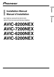 Pioneer AVIC-8200NEX Installation Manual
