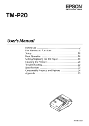 Epson TM-P20 Users Manual