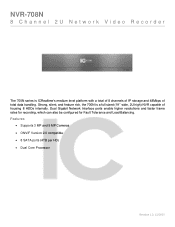 IC Realtime NVR-708N Product Datasheet