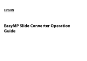 Epson 1776W Operation Guide - EasyMP Slide Converter