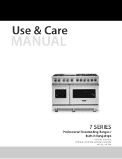 Viking VDR7482 Use and Care Manual