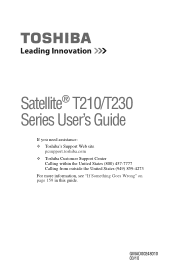 Toshiba Satellite T235-S1370WH User Manual
