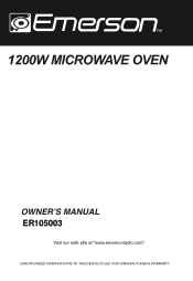 Emerson ER105003 Owners Manual
