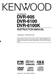 Kenwood DVR-6100 User Manual