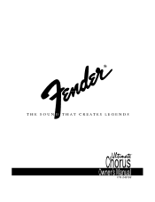 Fender Ultimate Chorus Owners Manual