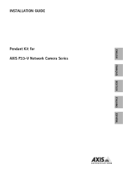 Axis Communications P3365-V Pendant Kit for  P33 Series - Installation Guide