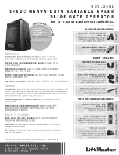 LiftMaster HDSL24UL LiftMaster HDSL24UL Product Guide - English