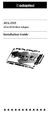Adaptec AVA1515 Installation Guide