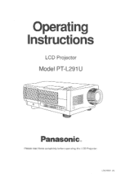 Panasonic PTL291U PTL291U User Guide
