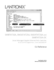 Lantronix SMTATSA Series SMTATSA Series and SM8TAT2SA-DC CLI Reference Guide Rev N