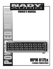 Nady MPM 8175x PA 212 Owners Manual