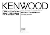 Kenwood DPX-4020MH4 User Manual