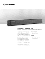 CyberPower PDU30BHVT8R Datasheet